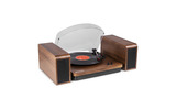 Fenton RP168W Record Player with Speakers Wood