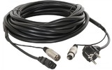 PD Connex Audio Combi Cable Schuko - XLR F / IEC F - XLR M 20m