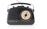 Radio FM - 4,5 W - Asa de Transporte - Negro