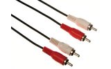 2 x conector RCA audio macho a 2 x RCA audio macho / básico / 1.5m