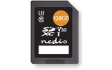Tarjeta de Memoria - SDXC - 128 GB - Escritura de hasta 80 Mbps - Clase 10 - Nedis MSDC128100BK