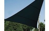 Vela de sombra permeable - Triangular - 5 x 5 m x 5 m - color gris oscuro
