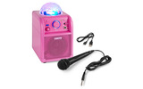 Vonyx SBS50P BT Karaoke Speaker LED Ball Pink