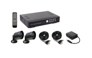 Juego de vigilancia multifunción: Videograbadora H.264 + 2 cámaras