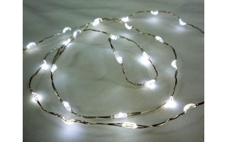 Cadena de luz con LEDs - Color blanco cálido - 30 LEDs