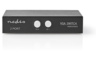 2 Puertos - Conmutador VGA - Negro - Nedis CSWI5902BK