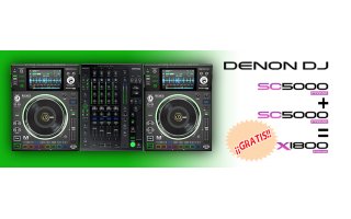 2x Denon SC 5000M + Denon DJ X1800