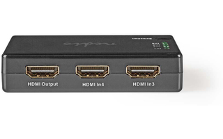 4 Puertos - Conmutador HDMI - Negro - Nedis VSWI34004BK