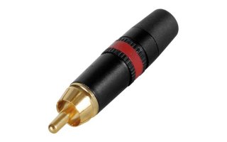 REAN NYS373-2 Conector Phono RCA - Contactos dorados - anillo rojo