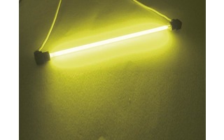 Tubo fluorescente de cátaodo frío, Ø 4mm, 10cm de largo, Amarillo