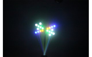 Efecto LED Ibiza Moonflower RGBAW - Negro