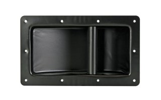Asa robusta para caja acústica, metal negro, 280 x 160mm