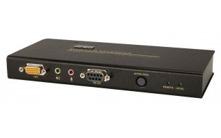 Alargador KVM para USB con interfaz VGA, transmisión del sonido y RS-232