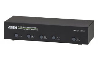 Conector VGA de 4 puertos de audio y vídeo
