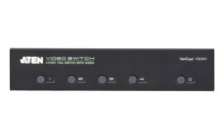 Conector VGA de 4 puertos de audio y vídeo
