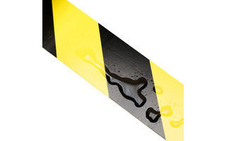 Adam Hall Accessories 5803 E Cinta de seguridad 0,15 mm x 50 mm x 33 m amarillo / negro