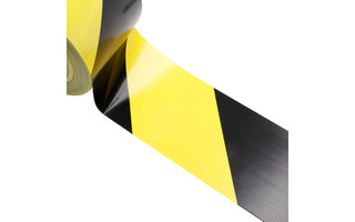 Cinta de seguridad 0,15 mm x 50 mm x 33 m amarillo / negro