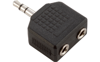 Adam Hall Connectors 7556 Adaptador en Y de 2 Minijacks hembra estéreo a Minijacks macho estéreo