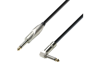 Adam Hall Cables K3 IPR 0300 Cable de Instrumento de Jack 6,3 mm mono a Jack 6,3 mm mono acodado