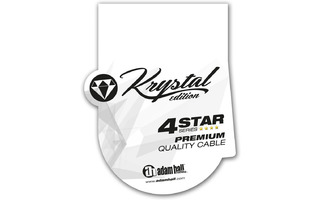 Adam Hall Cables Krystal Edition Cable de Micro OCC de XLR hembra a XLR macho 0,5 m