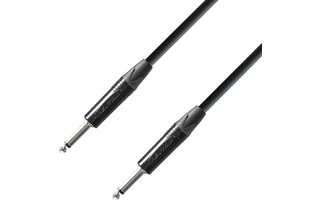 Adam Hall Cables K5 IPP 0300 Cable de Instrumento Neutrik de Jack 6,3 mm mono a Jack 6,3 mm mono