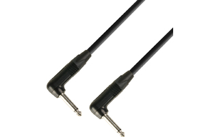 Adam Hall Cables K5 IRR 0015 Cable de Instrumento Neutrik de Jack 6,3 mm mono acodado a Jack 6,3