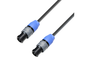 Adam Hall Cables K5 S215 SS 0200 Cable de Altavoz 2 x 1,5 mm² Neutrik de Speakon 2 Pines a Speak