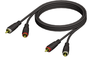 Adam Hall Cables REF 800 050 Cable de Audio de 2 RCA macho a 2 RCA macho 0,5 m