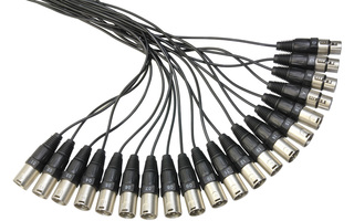 Adam Hall Cables K 20 C 50 - Manguera de Cable con Cajetín de Escenario 16/4 50 m