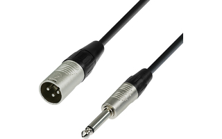Adam Hall Cables K4 MMP0 600 - Cable de Micro REAN de XLR macho a Jack 6,3 mm mono 6 m