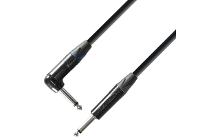 Adam Hall K5 IRP 0600 - Cable de Instrumento Neutrik de Jack 6,3 mm mono a Jack 6,3 mm mono 6 m