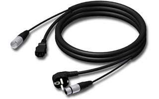 Imagenes de Adam Hall Cables CAB 400 10 - Cable de Alimentación y Micro, Enchufe con toma tierra/XLR hembra