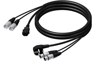 Imagenes de Adam Hall Cables CAB 405 15 - Cable de Alimentación y Micro, Enchufe con toma tierra/XLR hembra