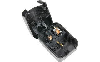 Adam Hall Connectors KSCP 3 Adaptador de Enchufe con toma de tierra/UK negro 13 A