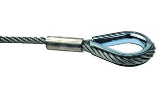 Adam Hall Accessories S 50500 Cable de Seguridad de 5 mm, 5 m para Pasacables S50S