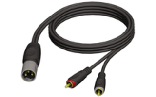 Adam Hall Cables REF 703 3 - Cable de Audio de XLR macho a 2 RCA macho 3 m