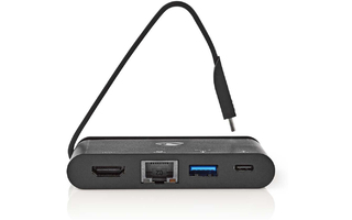 Adaptador USB - USB 3.2 Gen 1 - USB-C - HDMI / RJ45 Hembra / USB-A 