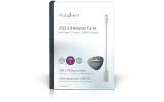 Adaptador USB - USB 3.2 Gen 1 - USB-C Macho - HDMI  hembra / Salida HDMI ™ - 5 Gbps - 0.20 m -
