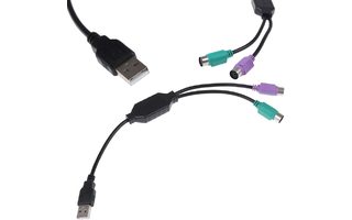 Adaptador USB Macho a PS2 Hembra