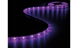 JUEGO CON CINTA DE LEDs FLEXIBLE, CONTROLADOR Y ADAPTADOR DE RED - RGB - 150 LEDs - 5 m - 12 VDC