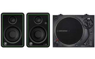 Audio Technica AT-LP120X Negro + Mackie CR-3X Bluetooth