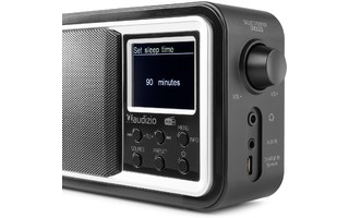 Audizio Anzio Portable DAB+ Radio with Battery Black