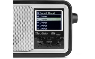 Audizio Anzio Portable DAB+ Radio with Battery Silver
