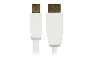Cable Adaptador Mini DisplayPort de 2.00 m en color blanco