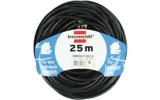 Cable de Extensión Schuko Schuko macho - Schuko hembra Negro