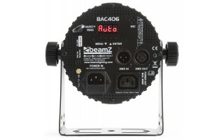 BeamZ BAC406 Aluminio LED Spot 6x 18W 6 en 1 LEDs
