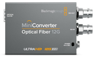 BlackMagic Mini Converter Optical Fiber 12G