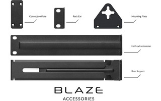 Blaze Audio Wall Mounting Half Rack Kit