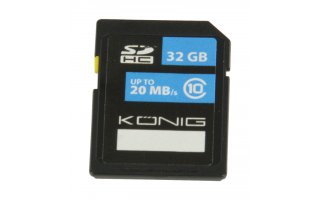 Tarjeta de memoria SDHC Clase 10 de 32 GB 