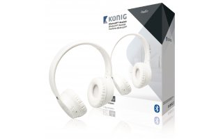 Konig auriculares 4.0 con Bluetooth® en blanco